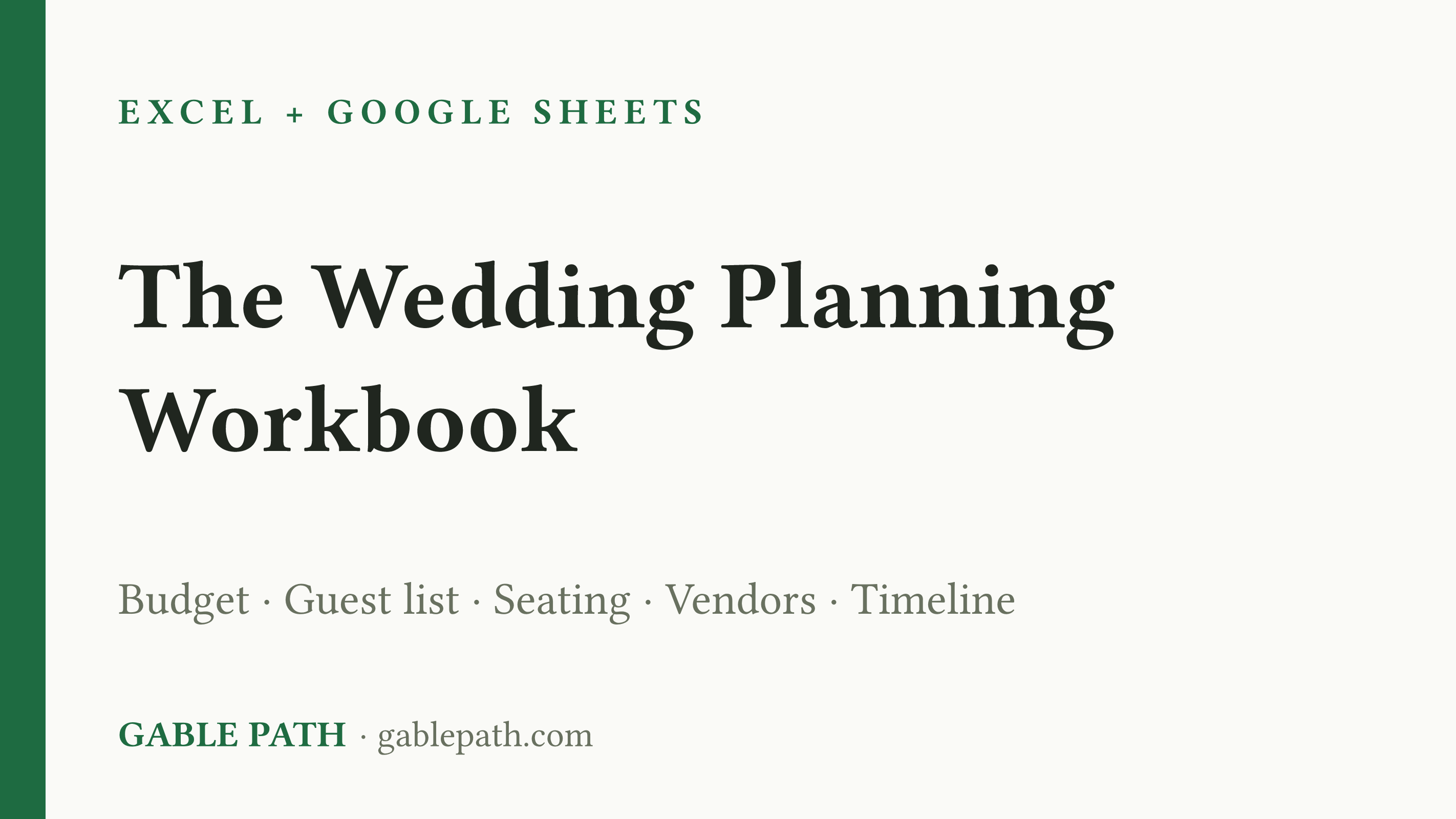 Cover image for Wedding Seating Chart Spreadsheet, Excel and Google Sheets, Budget Guest List Planner
