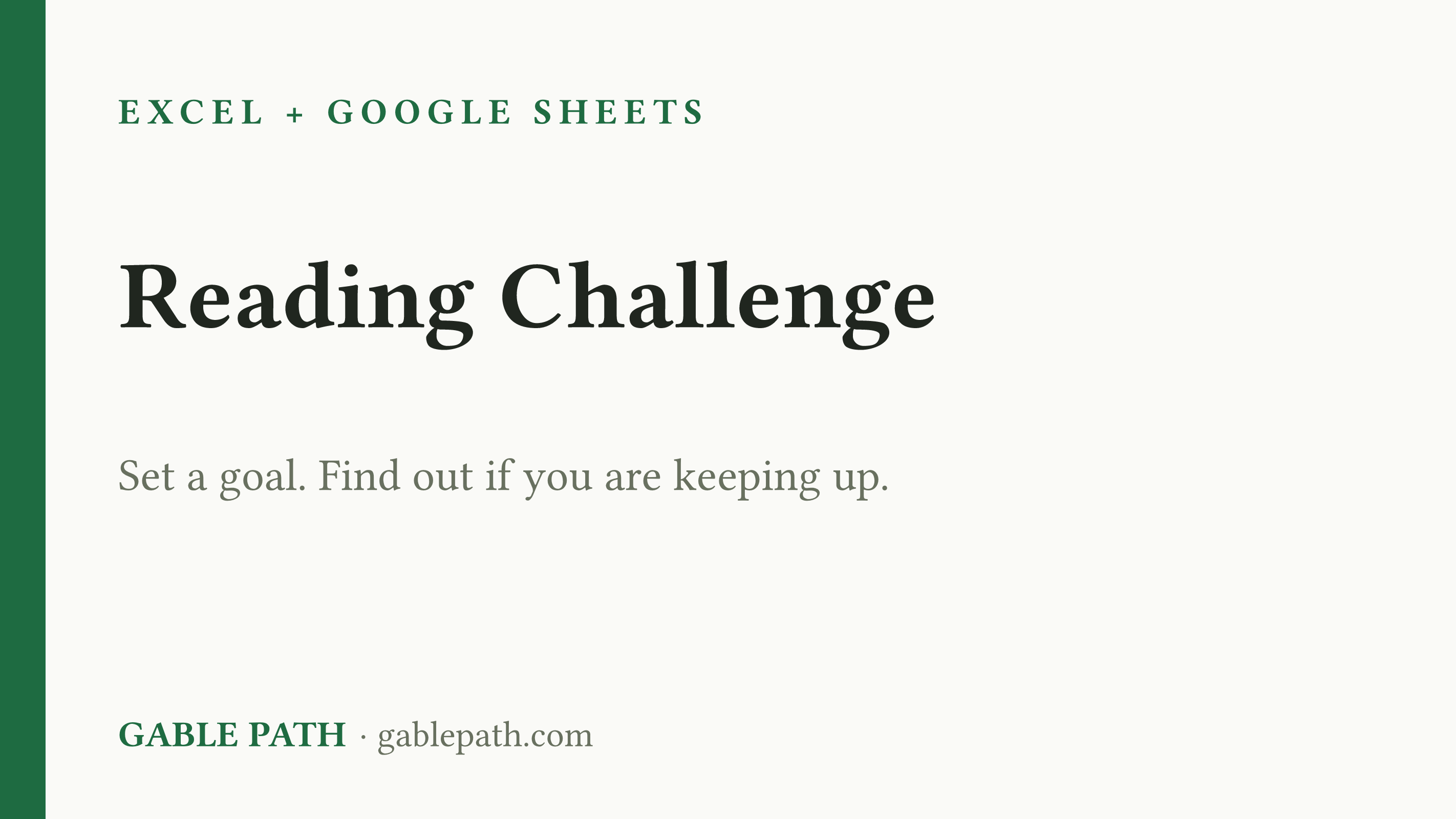 Cover image for Reading Challenge Tracker Spreadsheet, Excel and Google Sheets, Yearly Book Goal Pace